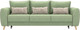 Миниатюра изображения товара Диван Олмеко Лона 3-х местный (олива/крем)