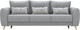 Миниатюра изображения товара Диван Олмеко Лона 3-х местный (уголь/сильвер)