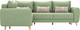 Миниатюра изображения товара Диван угловой Олмеко Лона (олива/крем)