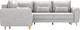 Миниатюра изображения товара Диван угловой Олмеко Лона (сильвер/уголь)