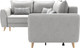 Миниатюра изображения товара Диван угловой Олмеко Лона (сильвер/уголь)