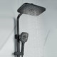 Миниатюра изображения товара Душевая система со смесителем Shevanik S7036H (черный)