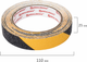 Миниатюра изображения товара Скотч противоскользящий Brauberg 25ммx5м / 606773 (черный/желтый)