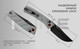 Миниатюра изображения товара Нож складной Ruike P856-K (серый)