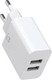 Миниатюра изображения товара Зарядное устройство сетевое McDodo CH-6721 2 USB-A Charger(EU) + Type-C Cable (1м, белый)