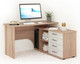 Миниатюра изображения товара Письменный стол Империал Гарвард ПР 130x120 (дуб сонома/белый)