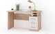 Миниатюра изображения товара Письменный стол Империал Гарвард 3ящ ЛВ 130 (дуб сонома/белый)