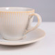 Миниатюра изображения товара Чашка с блюдцем AksHome Aurora 200мл (фарфор/айвори)