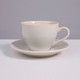 Миниатюра изображения товара Чашка с блюдцем AksHome Opalus 200мл (фарфор/айвори)