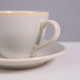 Миниатюра изображения товара Чашка с блюдцем AksHome Opalus 200мл (фарфор/айвори)
