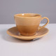 Миниатюра изображения товара Чашка с блюдцем AksHome Opalus 200мл (фарфор/пшеничный)