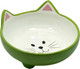 Миниатюра изображения товара Миска для животных №1 Мордочка кошки / МКР2149 (140мл, зеленый)