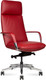Миниатюра изображения товара Кресло офисное Norden Neo / HD-2218-6 H (красная кожа/алюминиевая база)