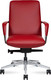 Миниатюра изображения товара Кресло офисное Norden Neo LB / HD-2218-6 L LB (красная кожа/алюминиевая база)