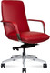 Миниатюра изображения товара Кресло офисное Norden Neo LB / HD-2218-6 L LB (красная кожа/алюминиевая база)