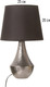 Миниатюра изображения товара Прикроватная лампа BayerLux Хелена / 10340936 (серебристый)