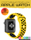 Ремешок для умных часов Bingo Sport для Apple Watch 42/44/45мм (S, желтый/черный) — фото 4
