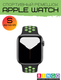 Ремешок для умных часов Bingo Sport для Apple Watch 42/44/45мм (S, черный/зеленый) — фото 5