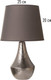 Миниатюра изображения товара Прикроватная лампа BayerLux Хелена / 10865952 (серый)