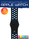 Ремешок для умных часов Bingo Sport для Apple Watch 42/44/45мм (S, черный/синий) — фото 4