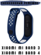 Миниатюра изображения товара Ремешок для умных часов Bingo Sport для Xiaomi Mi Band 3/4 (синий/белый)