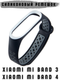 Миниатюра изображения товара Ремешок для умных часов Bingo Sport для Xiaomi Mi Band 3/4 (черный/серый)