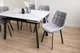Миниатюра изображения товара Обеденный стол Notta Норман 120-180х80 (snow alpin white/black)