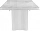 Миниатюра изображения товара Обеденный стол Woodville Мален 240x110 (белый мрамор/белый)