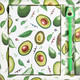 Миниатюра изображения товара Набор канцелярский подарочный Darvish Блокнот Avocado и ручка гелевая / DV-12927B