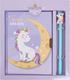 Миниатюра изображения товара Записная книжка Darvish Веселые единороги с ручкой / DV-14626A