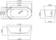 Миниатюра изображения товара Ванна акриловая Lauter 21001C (отдельностоящая)