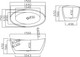 Миниатюра изображения товара Ванна акриловая Lauter 21002B (отдельностоящая)
