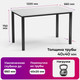 Миниатюра изображения товара Обеденный стол Soma Paprika 120x66 (белый/черный)