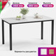 Миниатюра изображения товара Обеденный стол Soma Paprika 135x66 (белый/черный)