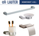 Миниатюра изображения товара Набор аксессуаров для ванной и туалета Lauter 21SH1061 + 21SH1051 + 21SH110А1 + 21SH70101 (Chrome, 4 предмета)