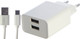 Миниатюра изображения товара Зарядное устройство сетевое Bingo B2-U2, 2.1A с кабелем Type-C (белый)