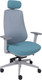Миниатюра изображения товара Кресло офисное AksHome Fenix (светло-серый/бирюзовый/серый полиамид)