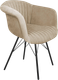 Миниатюра изображения товара Стул Sheffilton SHT-ST31-C1/S37 (ванильный крем/черный муар)