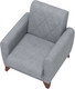 Миниатюра изображения товара Кресло мягкое Олмеко Эдвин М (велюр Ocean 023 серый)