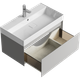 Миниатюра изображения товара Тумба с умывальником Aqwella Geometria GE01081ST+4610119205126