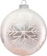 Миниатюра изображения товара Набор шаров новогодних Elan Gallery Снежинка / 980090 (белый/нежно-розовый)