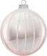 Миниатюра изображения товара Набор шаров новогодних Elan Gallery Штрихи / 980091 (белый/нежно-розовый)