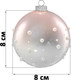 Миниатюра изображения товара Набор шаров новогодних Elan Gallery Бусинки / 980092 (белый/нежно-розовый)