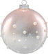 Миниатюра изображения товара Набор шаров новогодних Elan Gallery Бусинки / 980092 (белый/нежно-розовый)