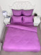 Миниатюра изображения товара Комплект постельного белья Реноме 2сп Графитовая коллекция Сливовый Ss-007 (страйп-сатин)