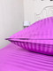 Миниатюра изображения товара Комплект постельного белья Реноме 2сп Графитовая коллекция Сливовый Ss-007 (страйп-сатин)