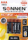Миниатюра изображения товара Комплект аккумуляторов Sonnen ААA HR03 1000mAh / 455610 (4шт)