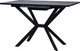 Миниатюра изображения товара Обеденный стол Мир стульев Саен 28 120x80/30 (черный муар/бетон 809)