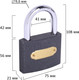 Миниатюра изображения товара Замок навесной Грандмастер Стандарт / 671294