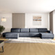Миниатюра изображения товара Диван П-образный Олмеко Женева 2S2OPF левый (темно-серый)